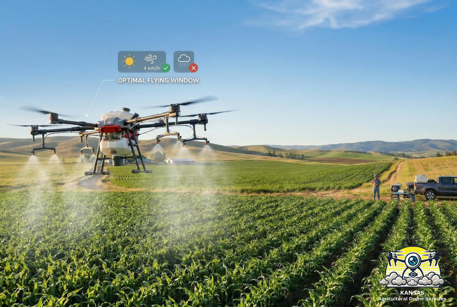 Work around natural issues. Learn about the spray drone weather window