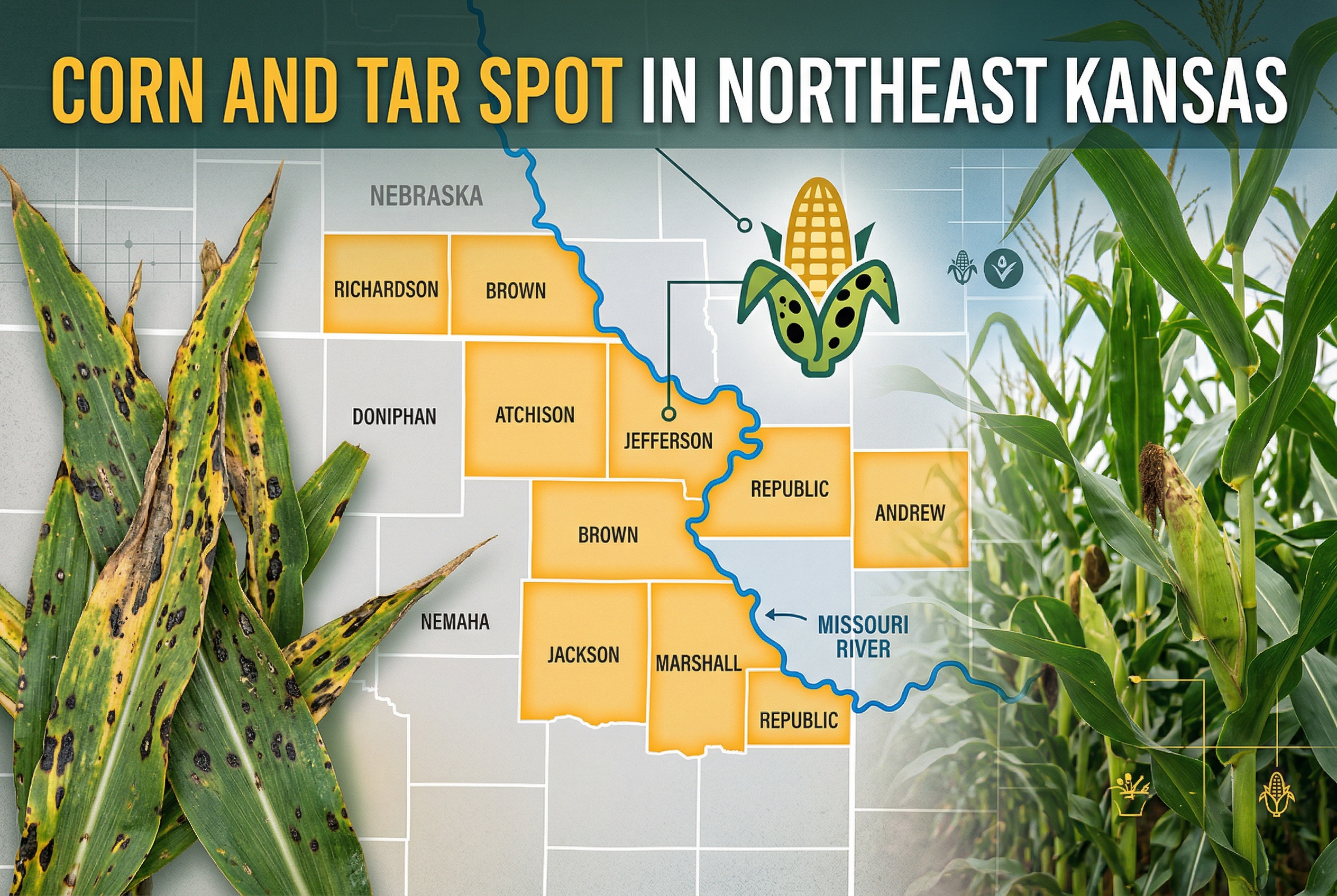Tar spot around northeast kansas